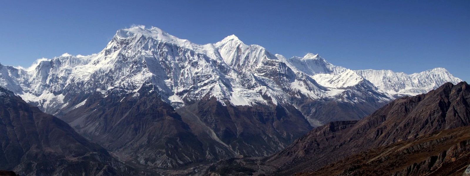 Annapurna 4 views from Chulu West Peak Base camp