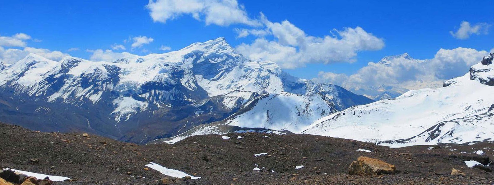Chulu West Peak View from Thorung-La High Pass