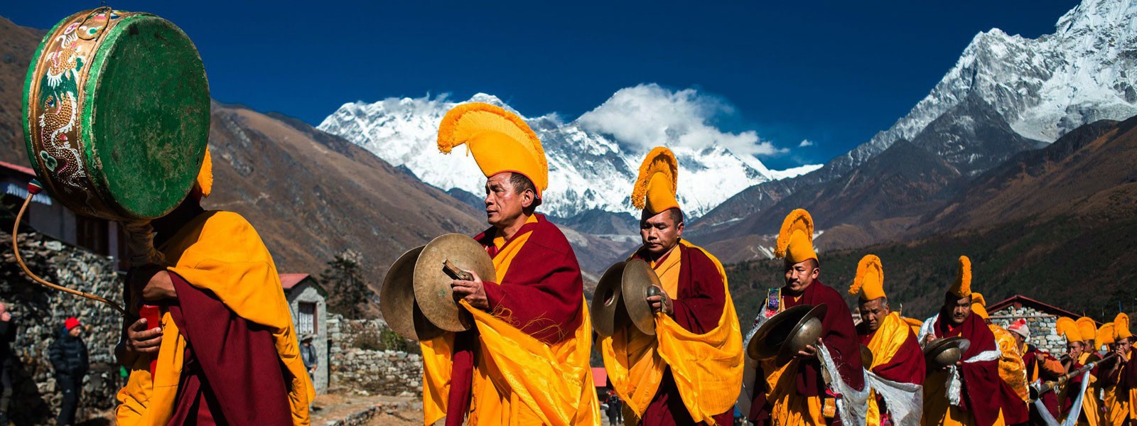 Everest View with Mani Rimdu Festival