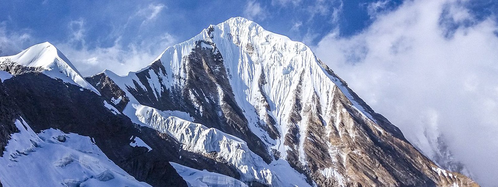 Fluted Peak climbing