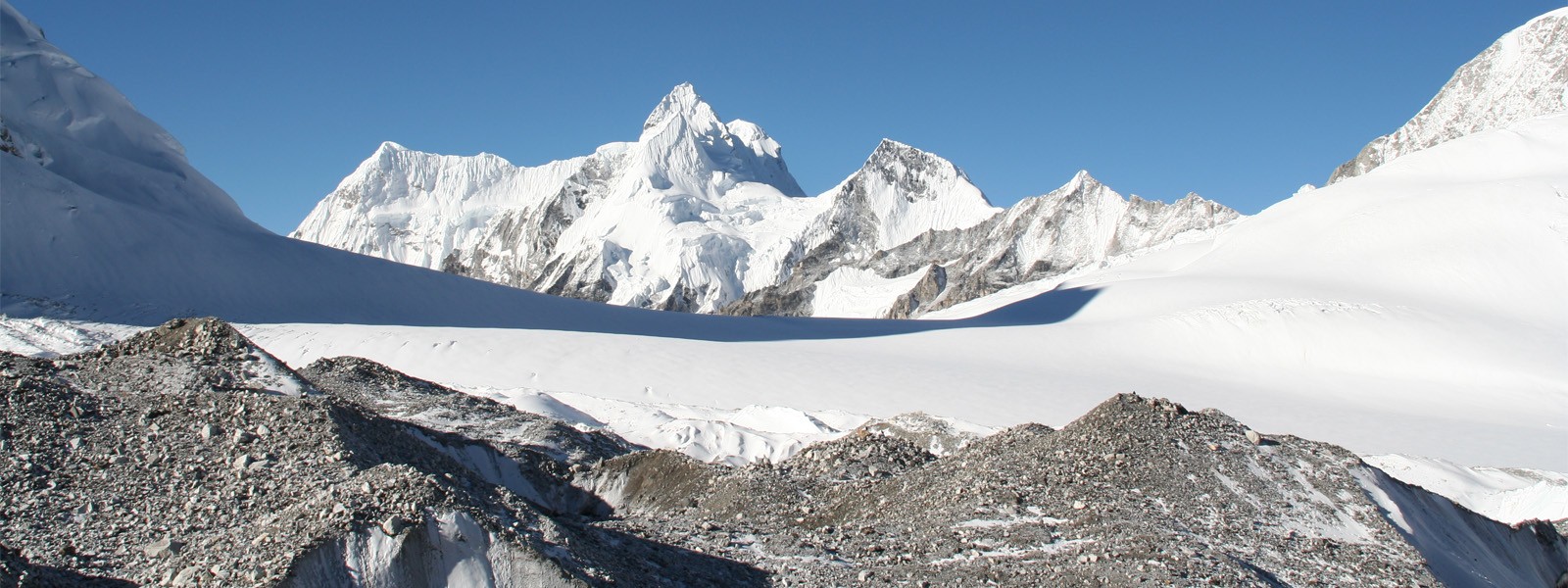 View from Cho Oyu Advance Base Camp